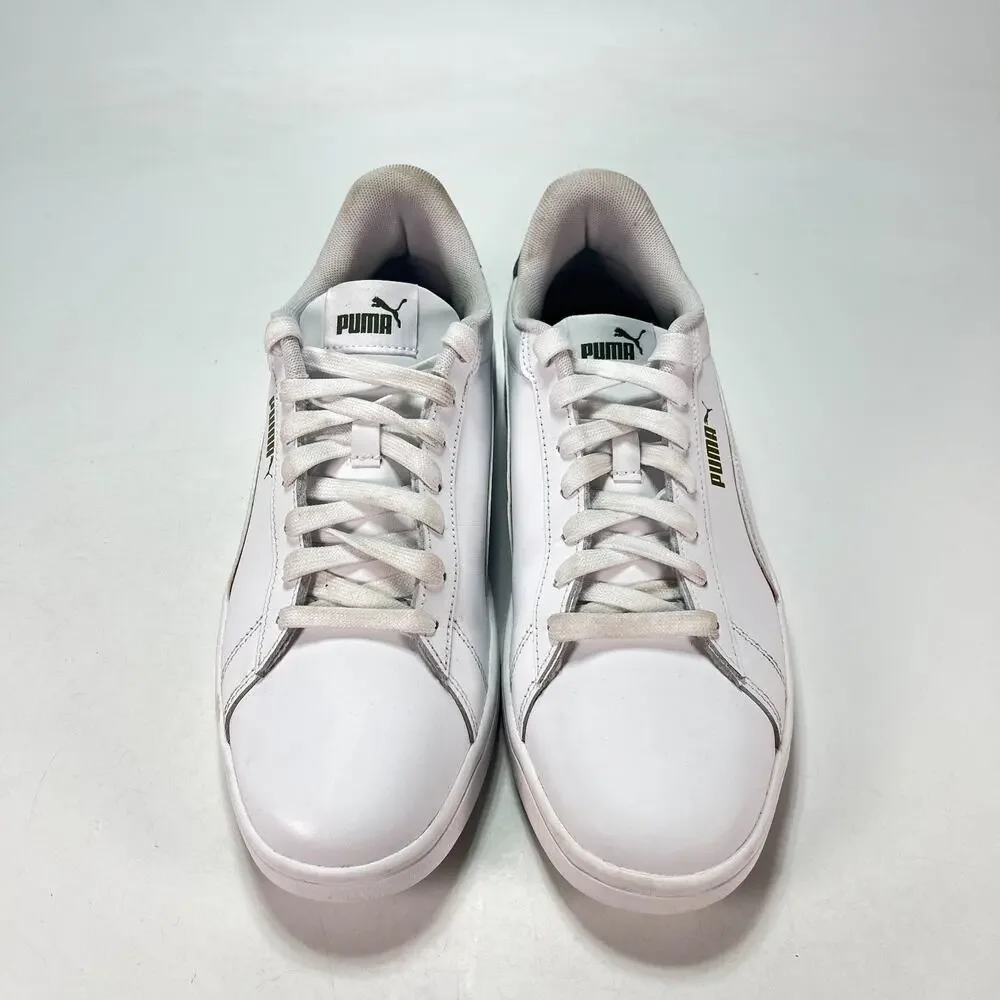 PUMA Smash 3.0 L White Casual Low Top Sneakers Shoes 406570-01 Men's Size 10.5